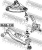 MITSUBISHI MR418959 Control Arm-/Trailing Arm Bush